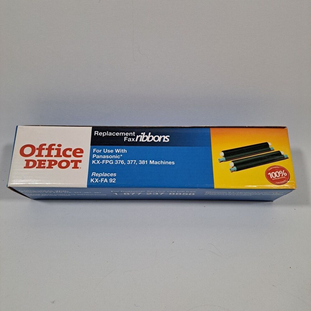Office Depot Replacement Fax Ribbons KX- FA92